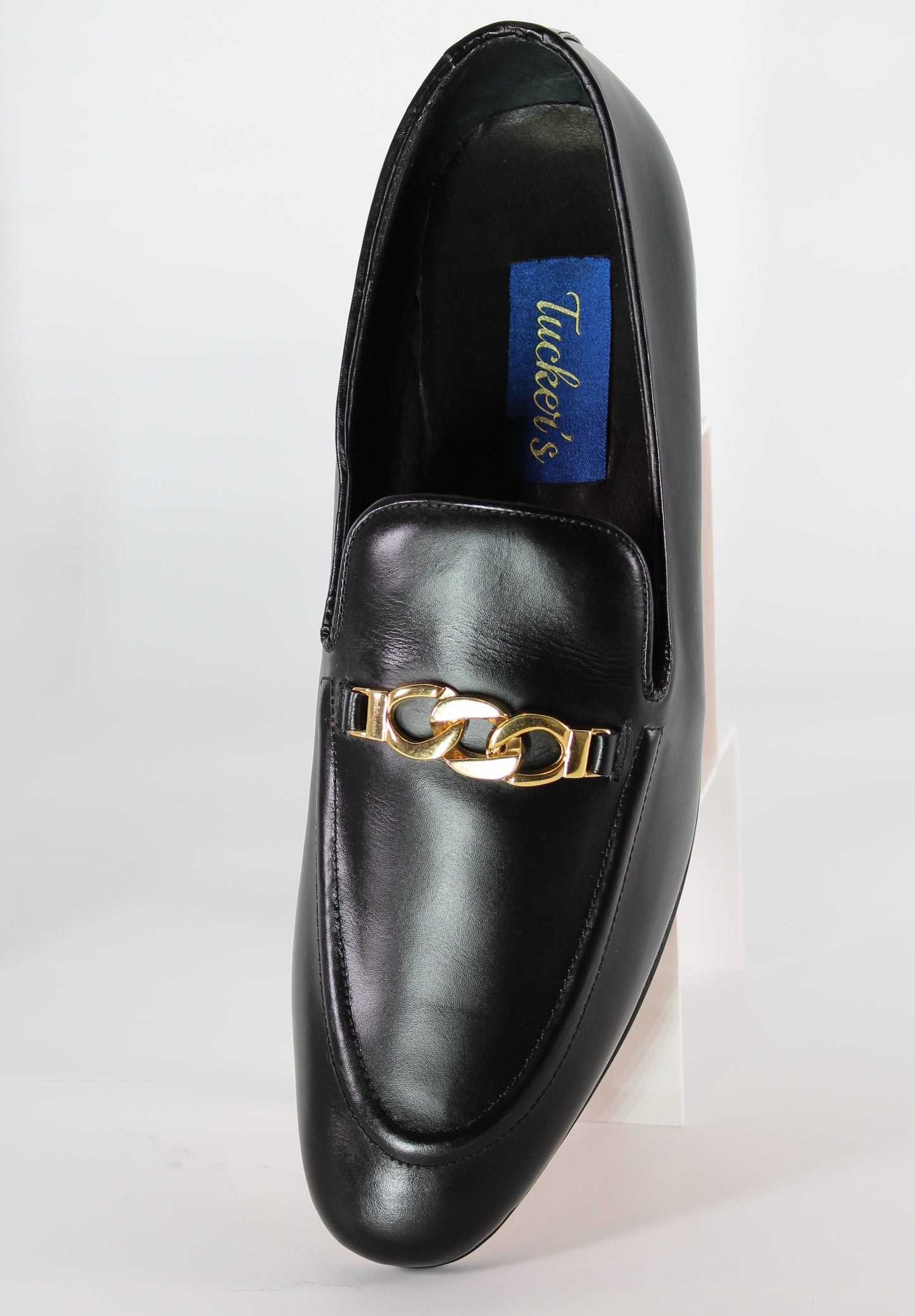 Black Leather Penny Loafer