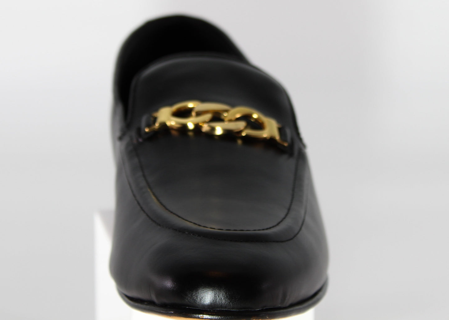 Black Leather Penny Loafer
