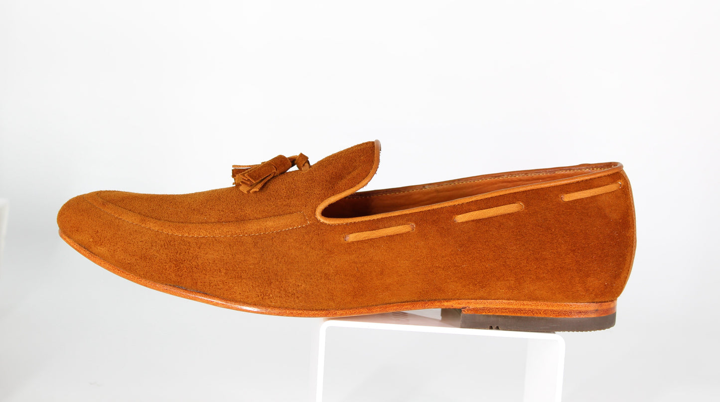 Honey Suede Tasseled Loafer