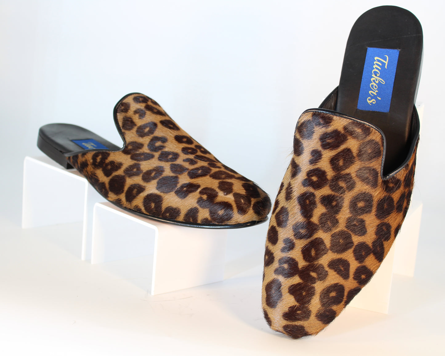 Leopard Faux Fur Mule