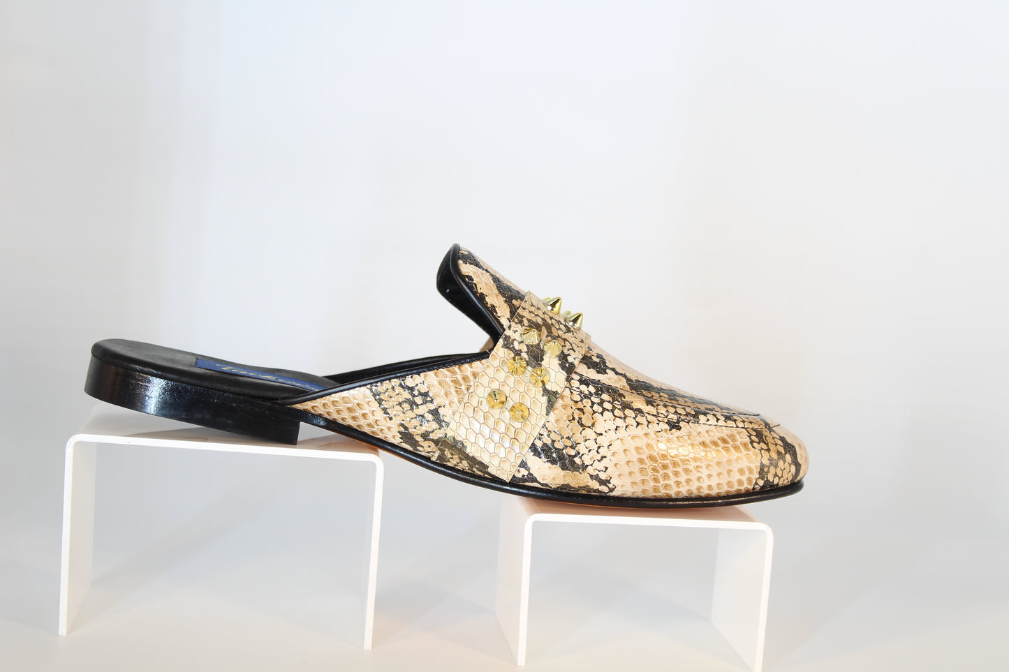 Reptile Printed Leather Mule