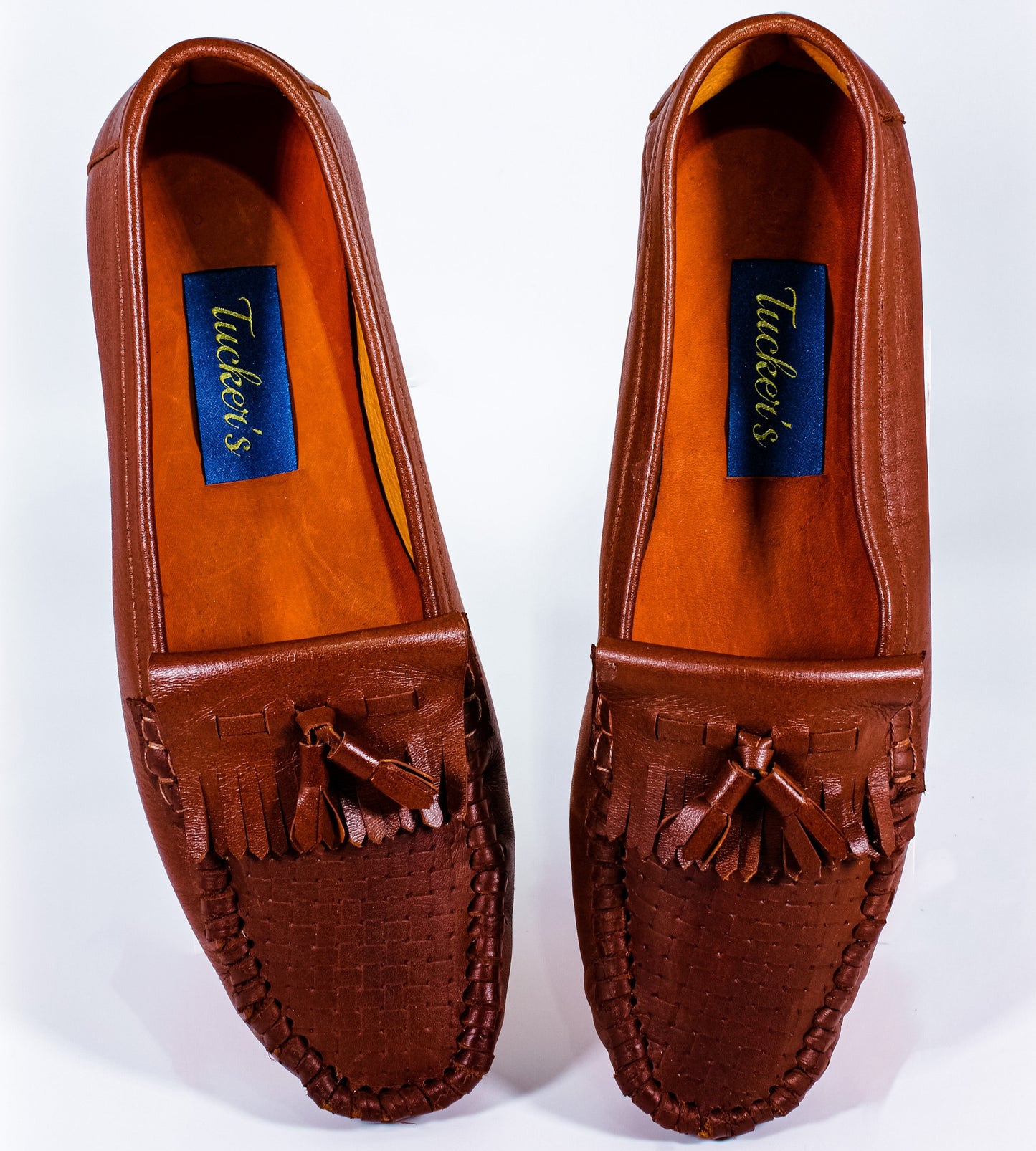 Braided Brown Leather Loafer