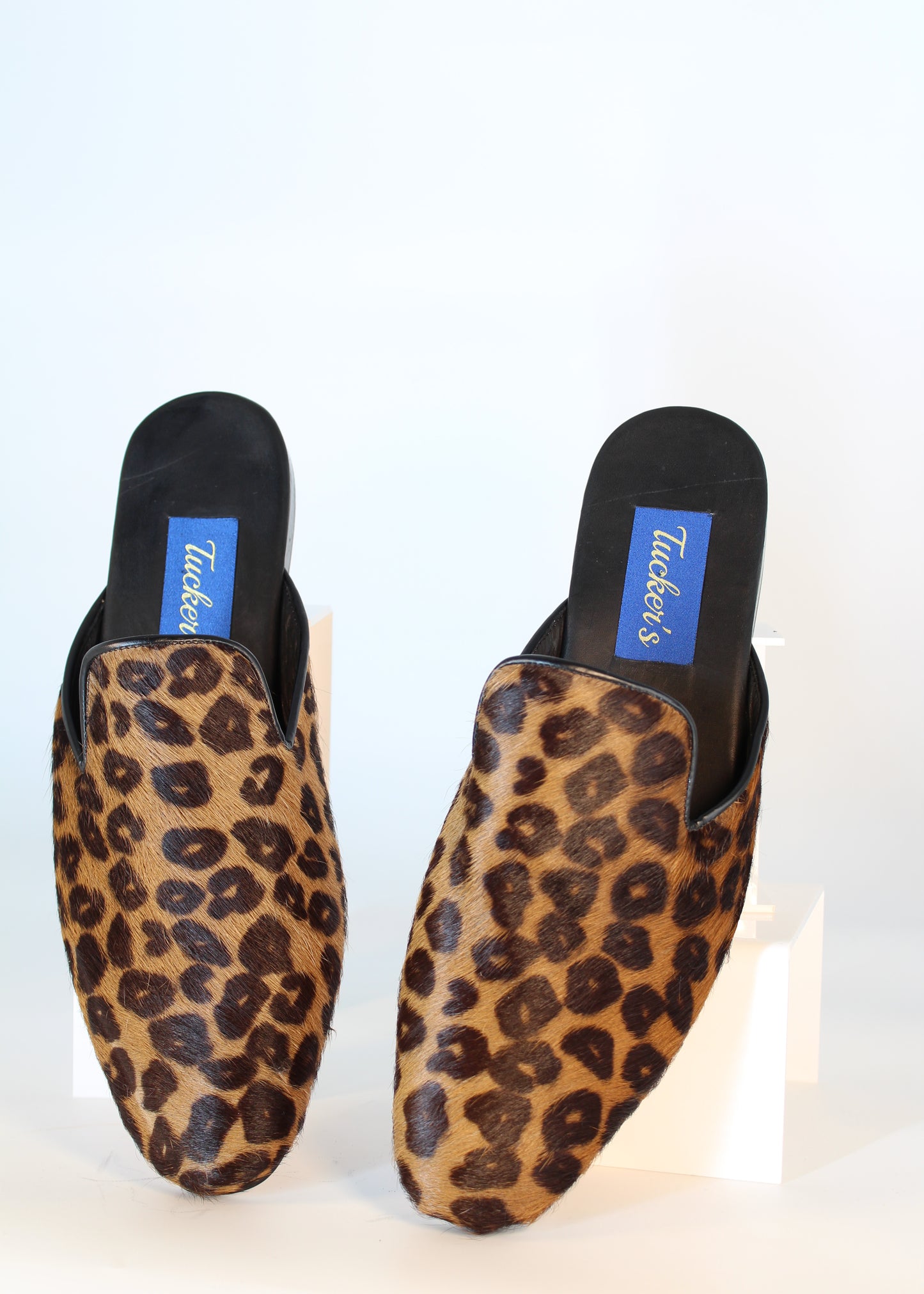 Leopard Faux Fur Mule