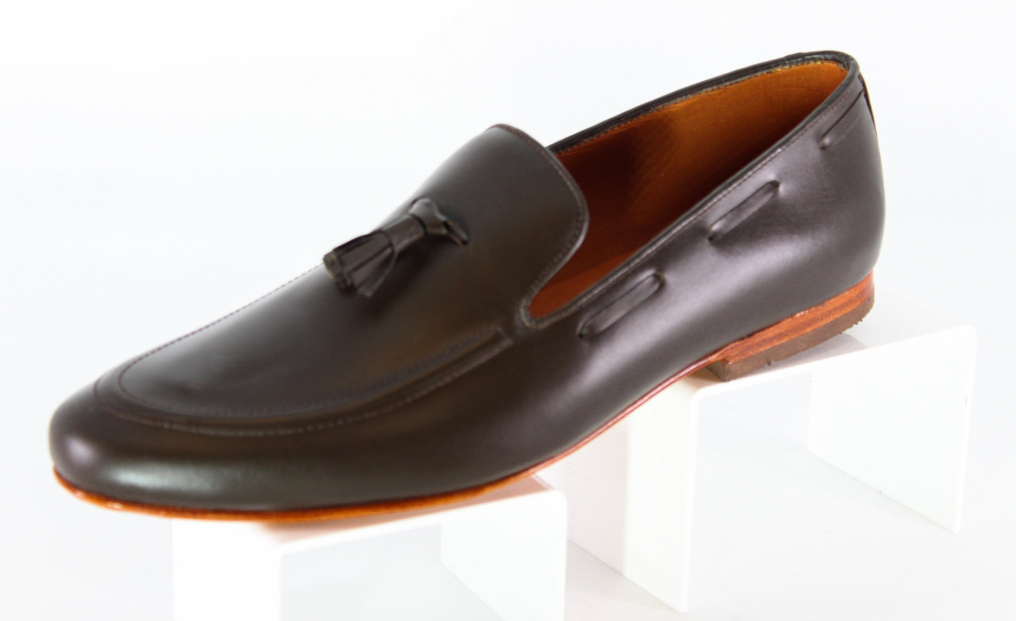 Coffee Leather Loafer