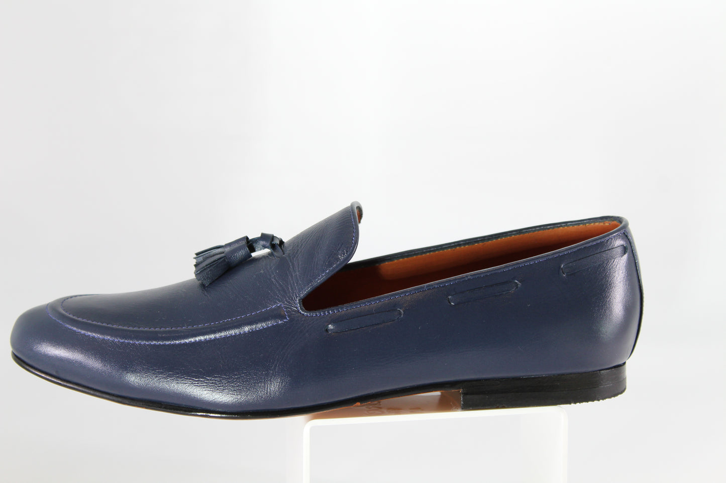 Blue Leather Loafer